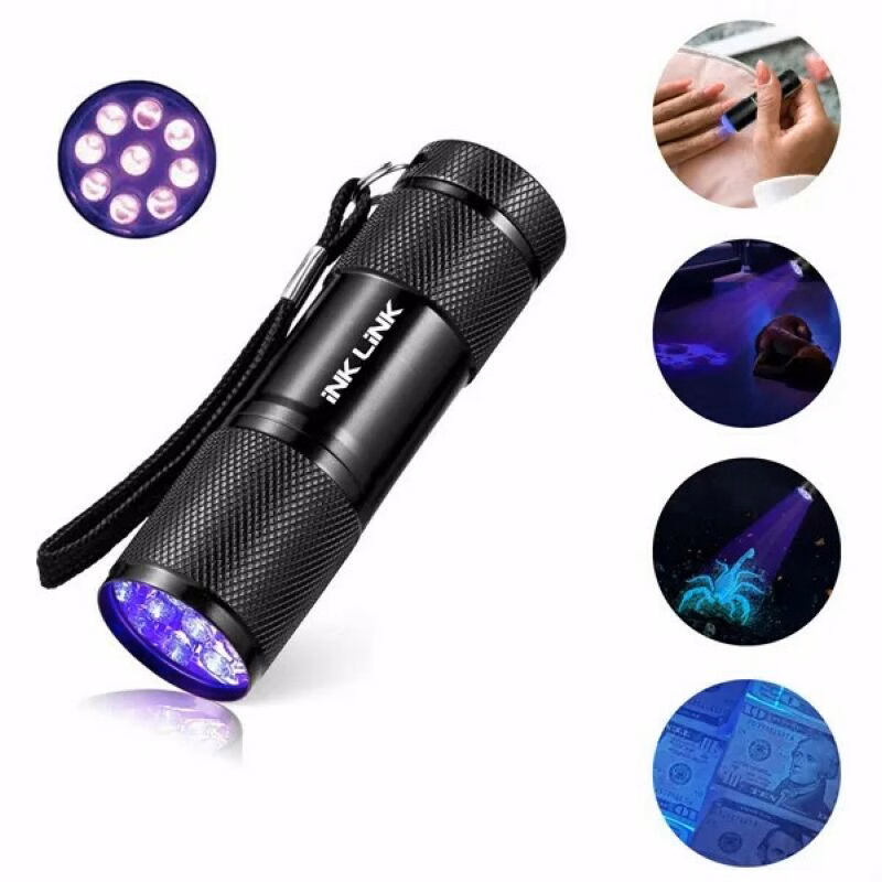 Mini UV Flashlight w/Batteries