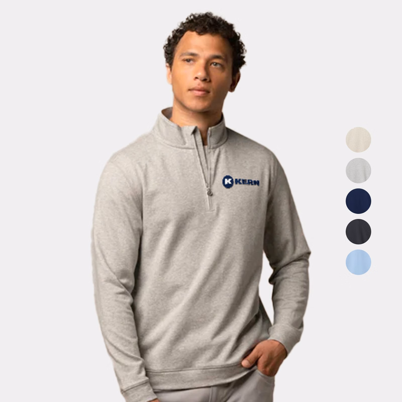 Ashworth® Terry Twillback 1/4 Zip Pullover