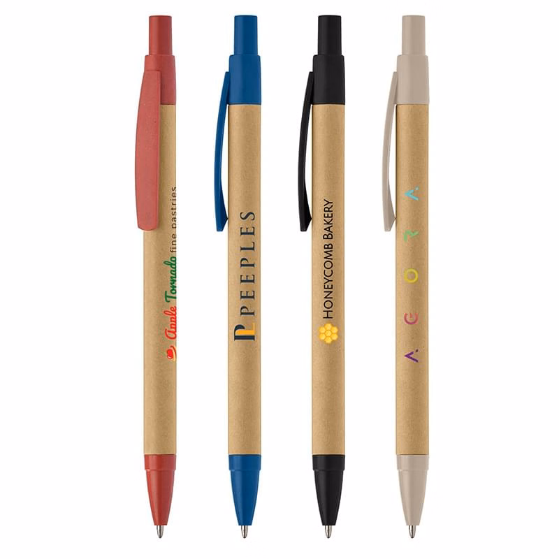 Galapagos Eco Pen - Kraft Barrel with Wheatstraw Trim