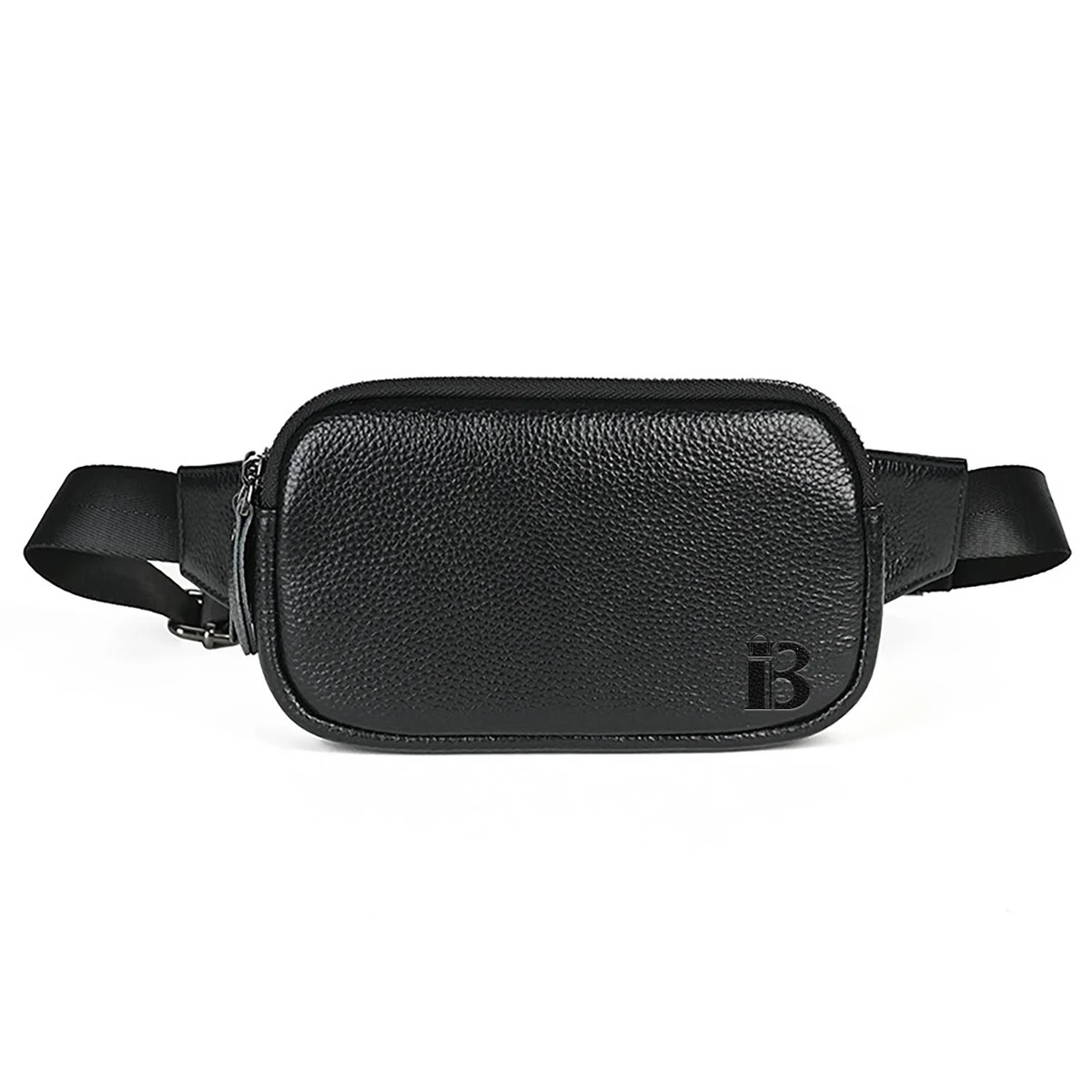 Men'S Genuine Leather Adjustable Waist Bag 1