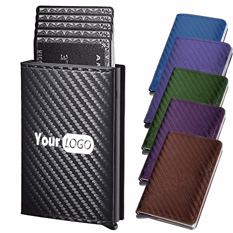Polyurethane Anti Magnetic Rfid Men'S Card Holder
