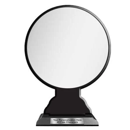 Blank Wood Trophy: 10" Circle with Wood Base. 1