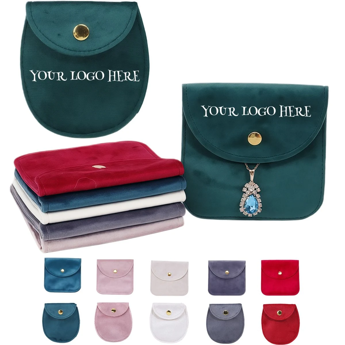 Velvet Button Gift Bag 1