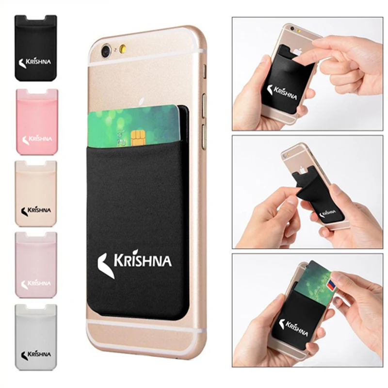 Leatherette Elastic Adhesive Phone Wallet 1