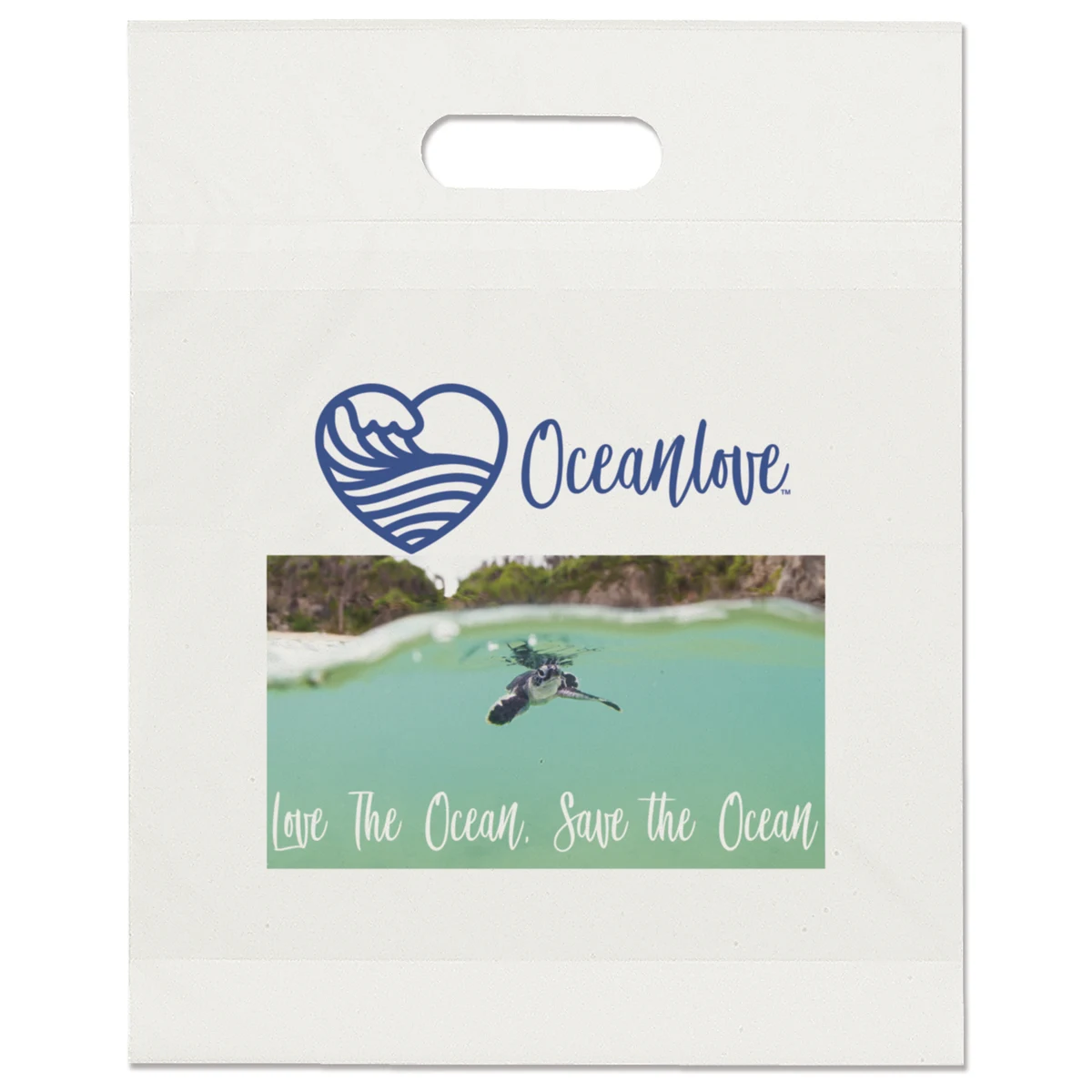 Eco Die Cut Handle Bag - 12W x 15H x 3 - Dynamic Color 1