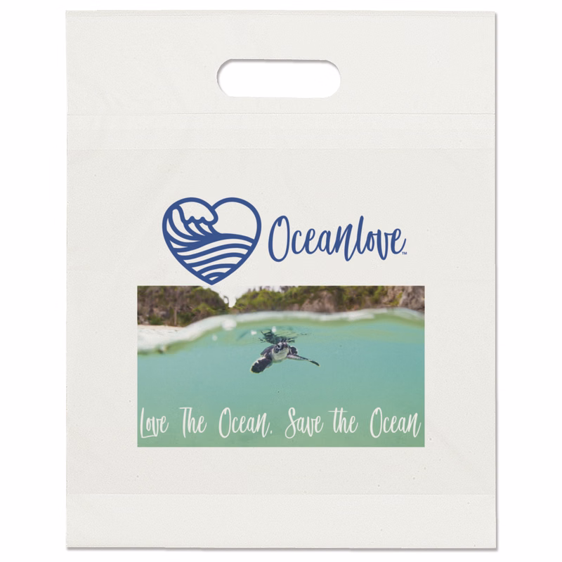Eco Die Cut Handle Bag - 12W x 15H x 3 - Dynamic Color