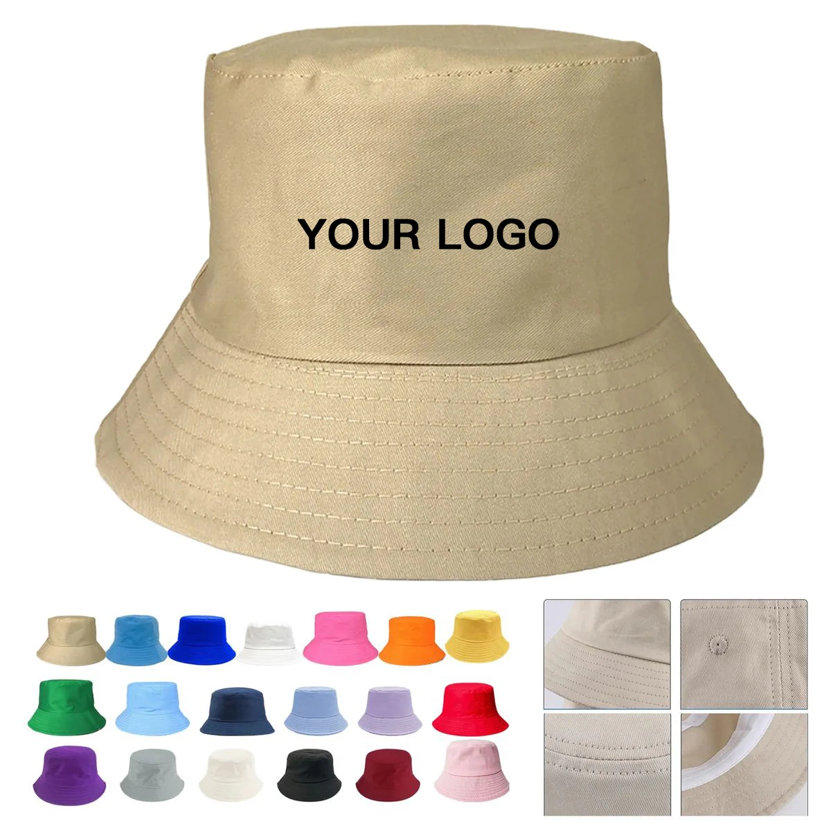 Cotton Bucket Hat with Wide Brim for Outdoor Use 1