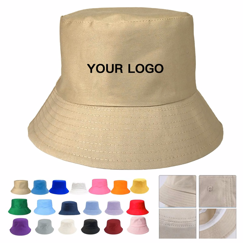 Cotton Bucket Hat with Wide Brim for Outdoor Use