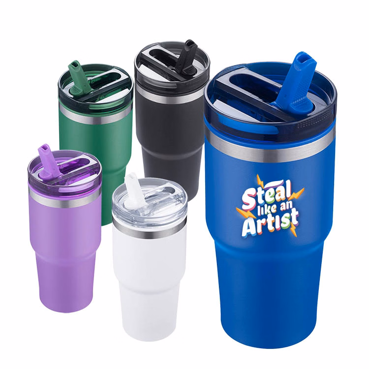 20oz Double Wall Travel Tumbler with Straw Lid
