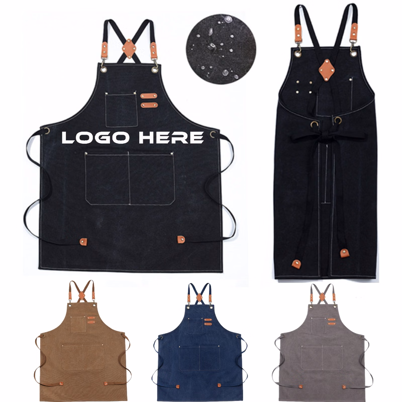 Chef Work Apron with Large Pockets