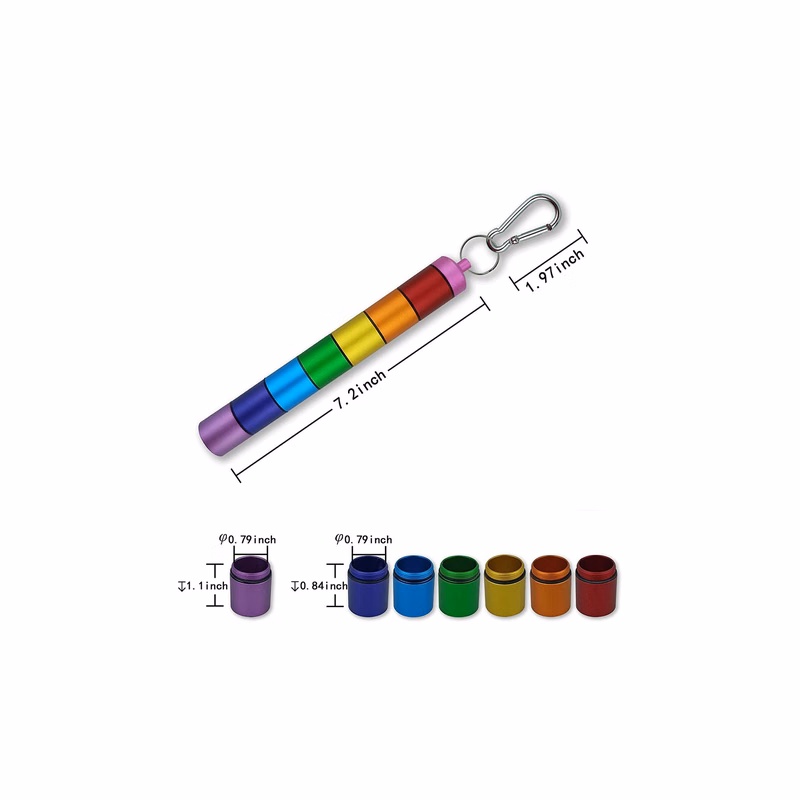 Alloy Portable Sealed Metal Pill Box