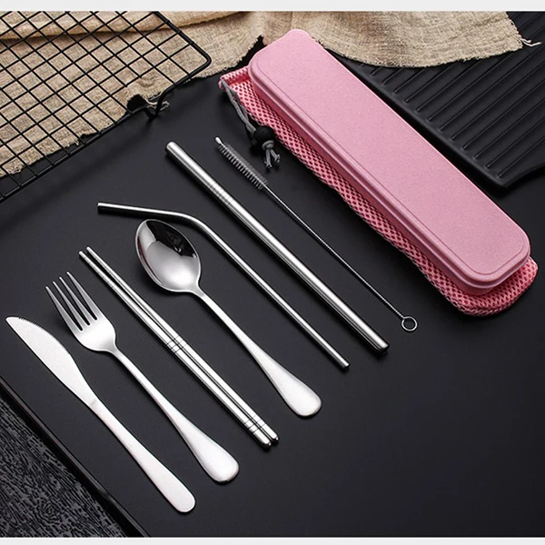 Dinnerware sets Portable Reusable Flatware 8-Piece 1