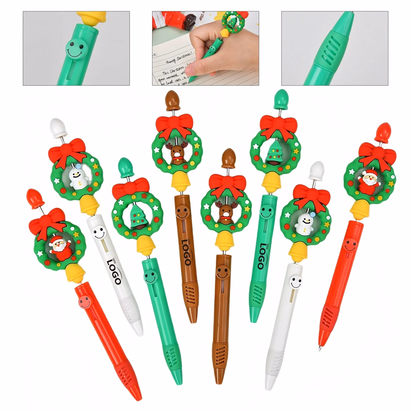 Christmas Rotating Beaded Pen For Festive Gifting