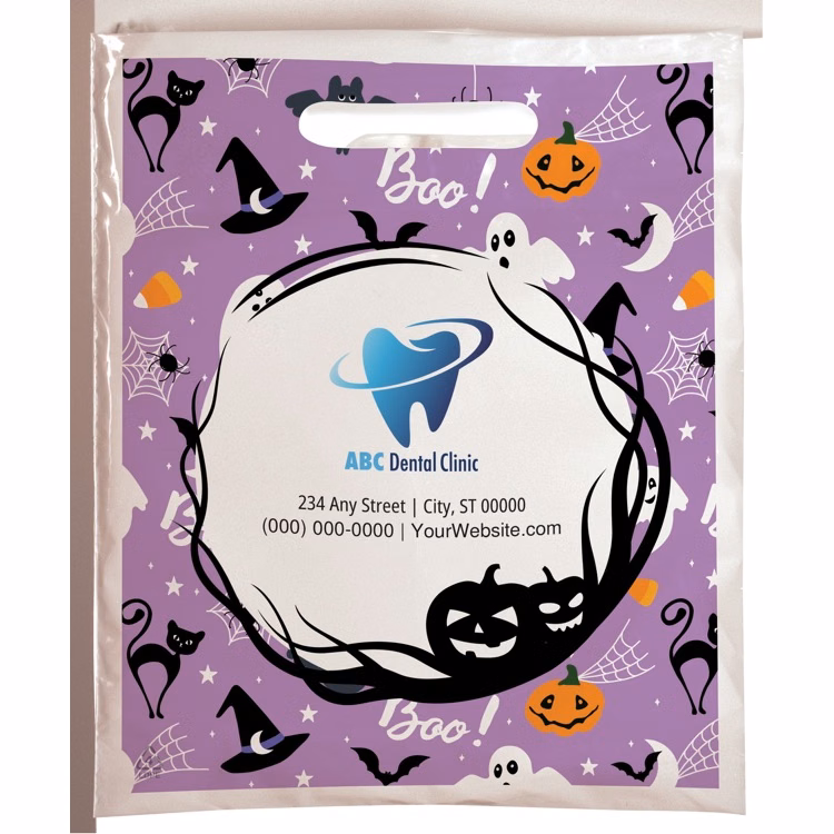Halloween Scatter Design 1 Plastic Bag (7.5" x 9")
