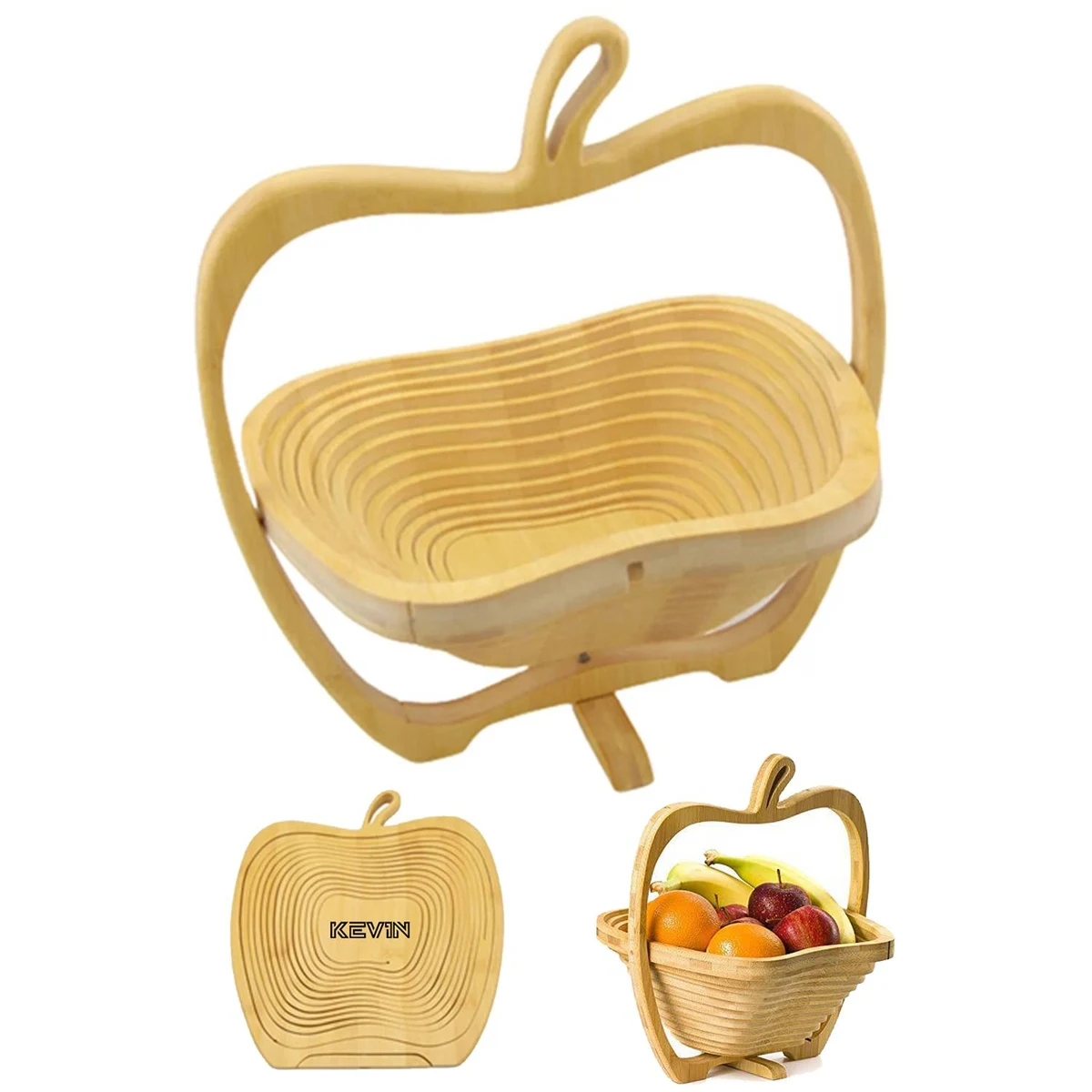 Foldable Bamboo Fruit Basket 1