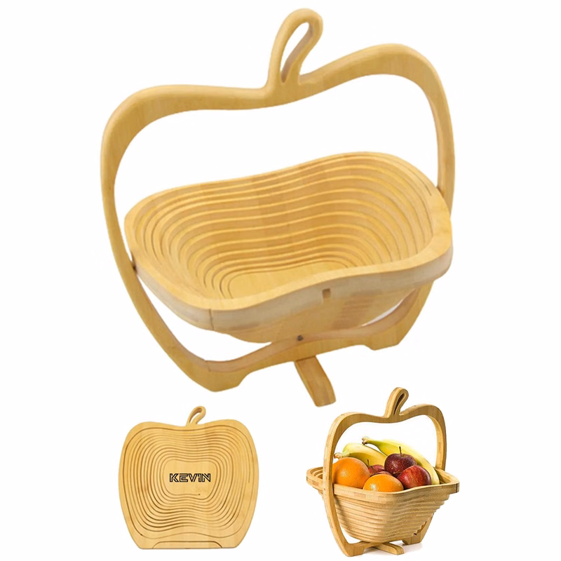 Foldable Bamboo Fruit Basket