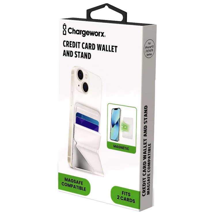 MagSafe Credit Card Phone Case Holder - White