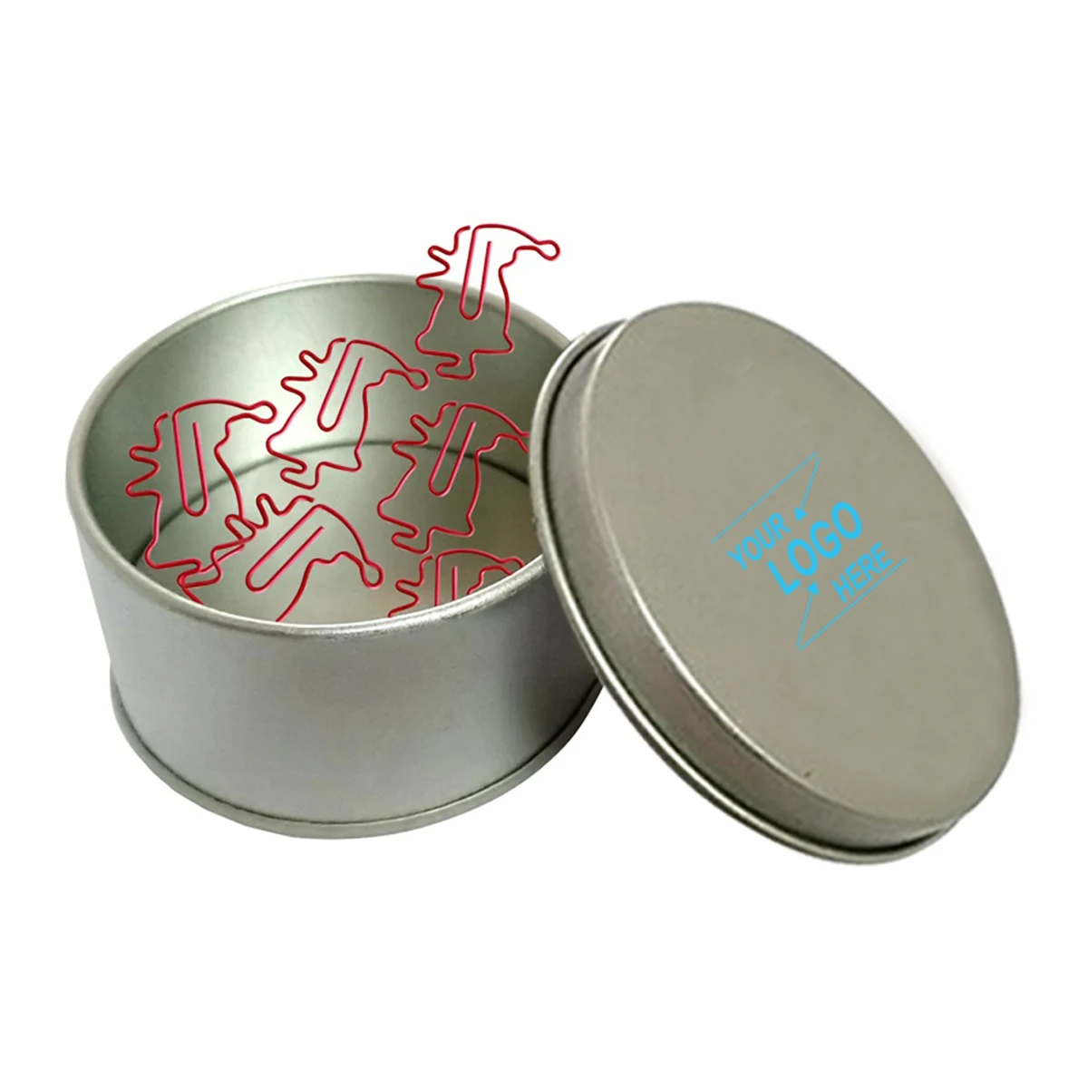 Santa Claus Paper Clips w/Tin Container 1