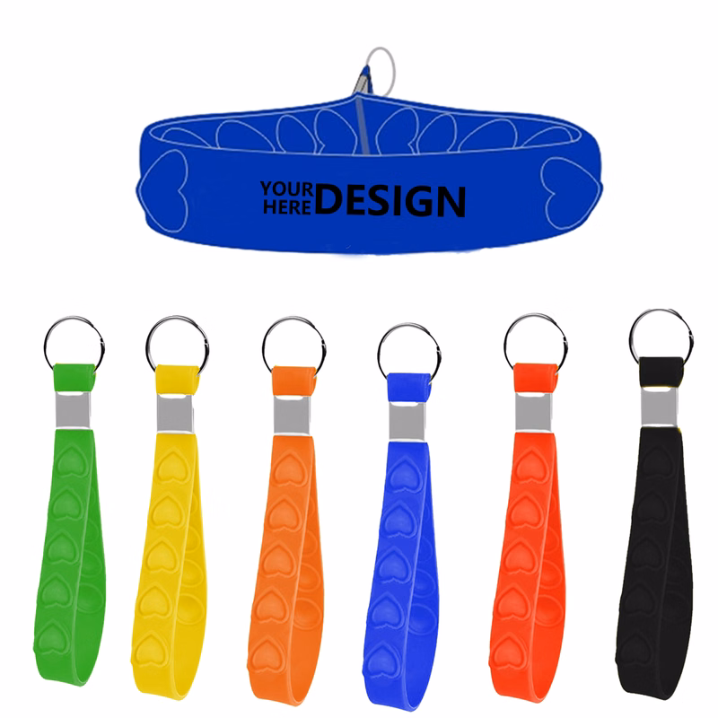 Silicone Stress-Relief Keyring