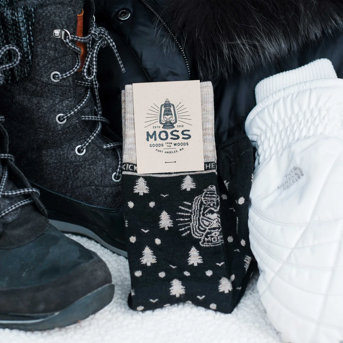 Cotton Snowboarding Socks - Warm Comfort for the Slopes - American Made 1