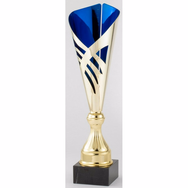 Blue Laser Cup On A Black Marble Base