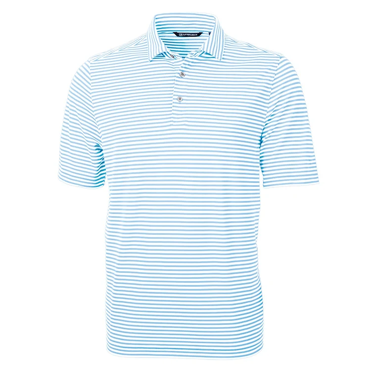 Cutter & Buck Virtue Eco Pique Stripe Recycled Men's Polo 1