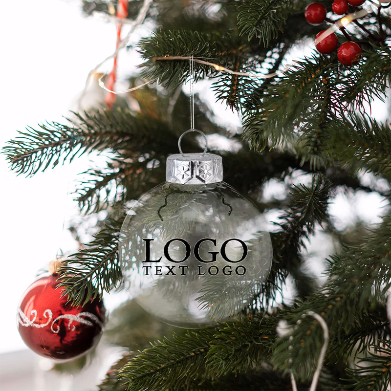 Transparent Filling Baubles Holiday Hanging Balls