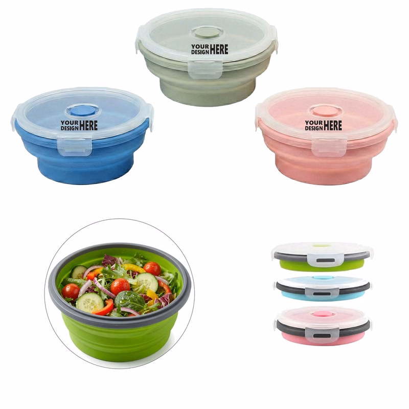 Reusable Collapsible Silicone Food Storage Bowl
