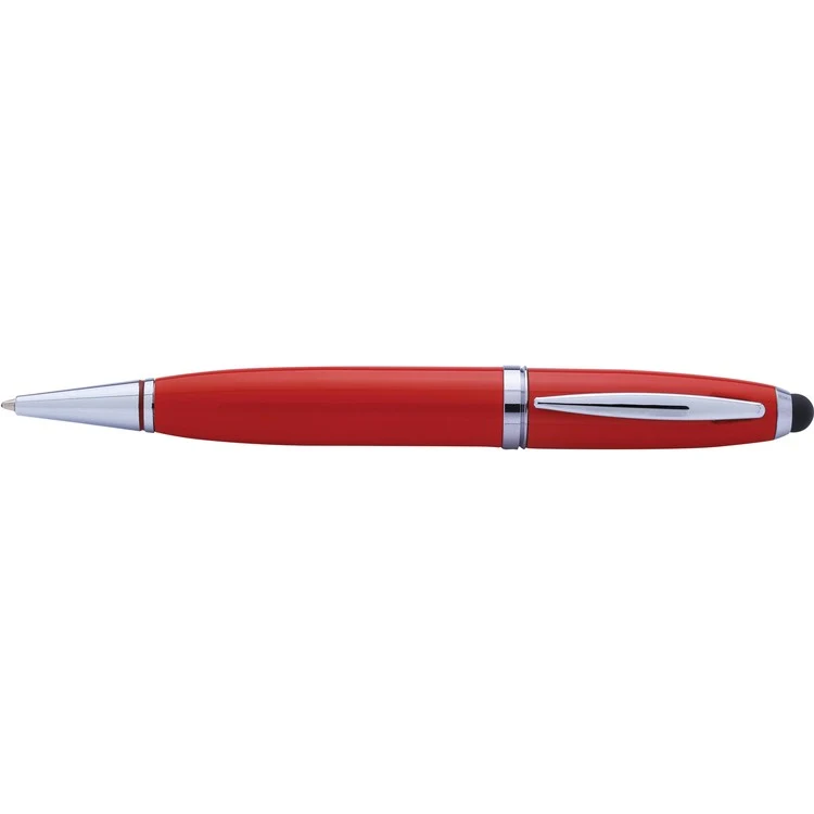 Allegra USB Brass Ballpoint Pen & Stylus 1