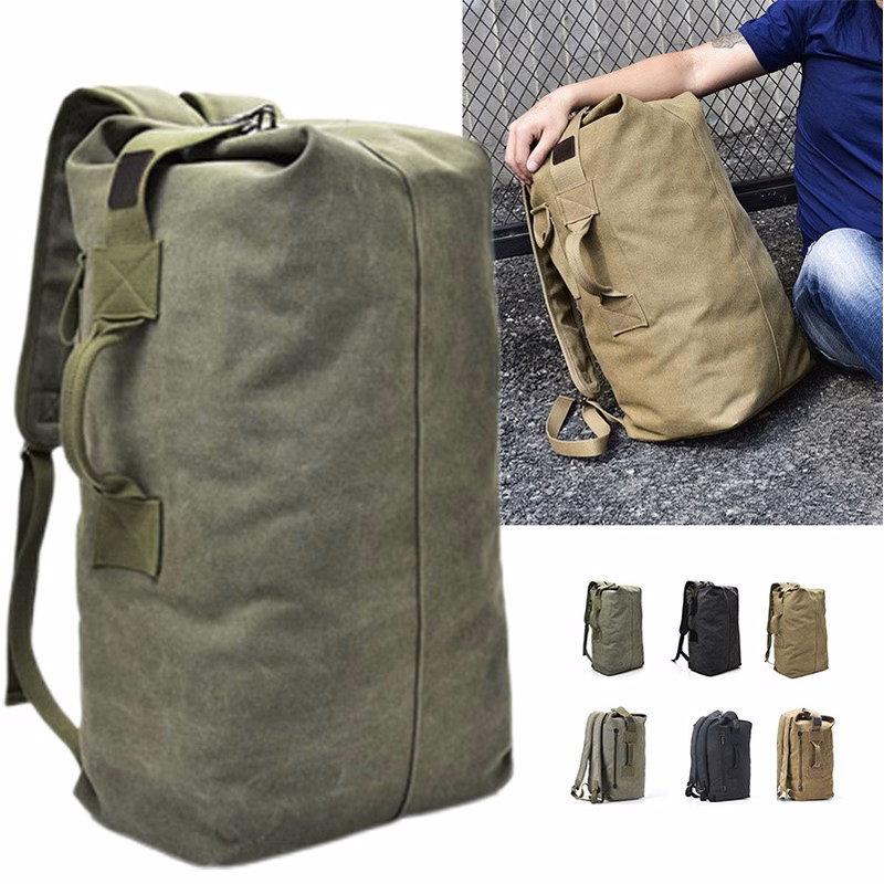 Canvas Duffle Storage Bag With Zip