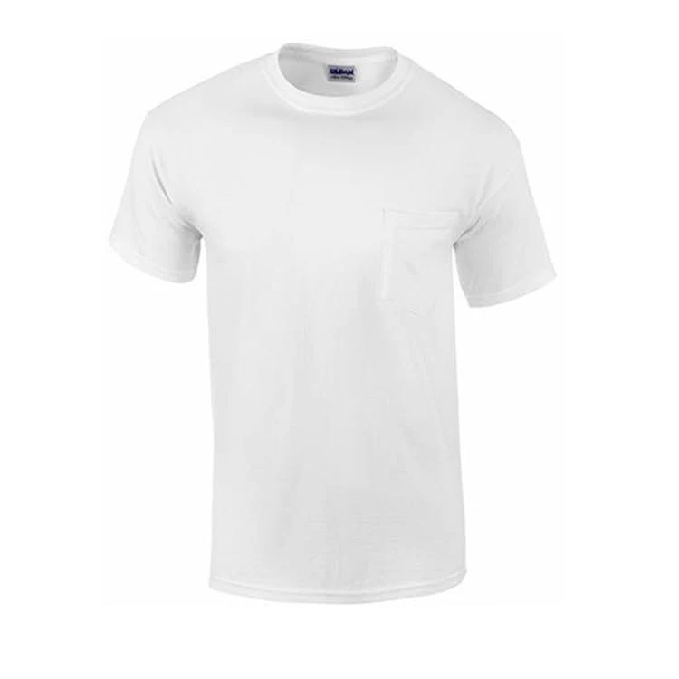 Irregular Gildan Ultra Cotton Pocket T-Shirt White XL 1