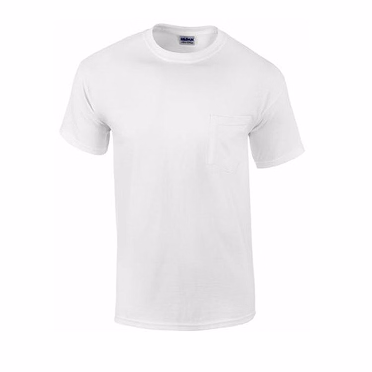 Irregular Gildan Ultra Cotton Pocket T-Shirt White XL