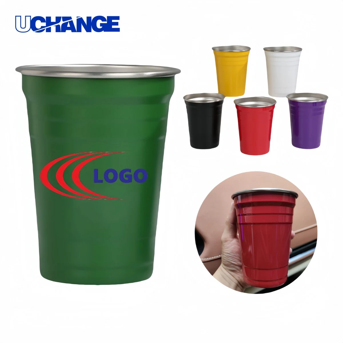 Stainless Steel Pint Cup Container (16oz) 1