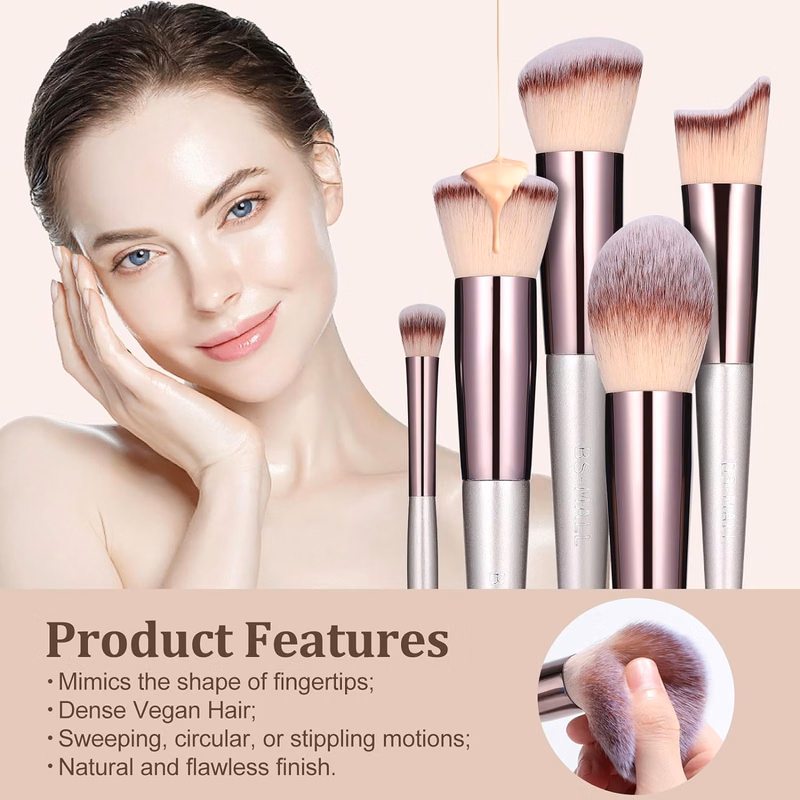 18 Piece Professional Makeup Brush Set with Travel Case