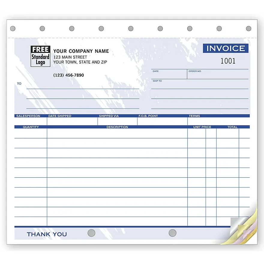 Shipping Invoices - Small, Carbonless 1