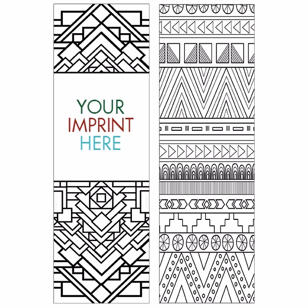 COLORING BOOKMARK - Patterns Bookmark