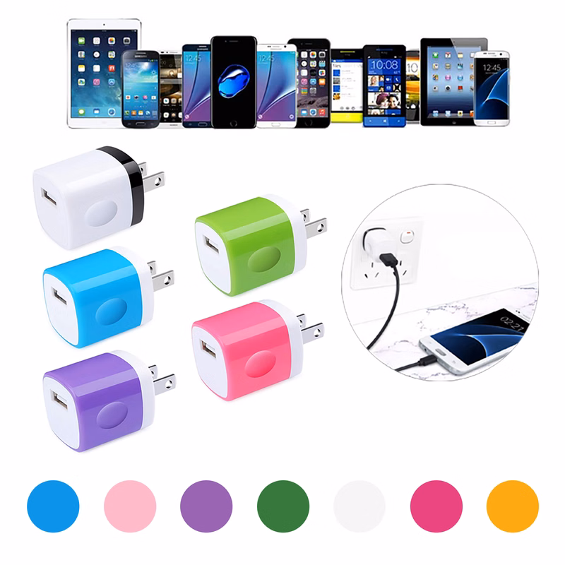 Single Port Square USB Wall Charger