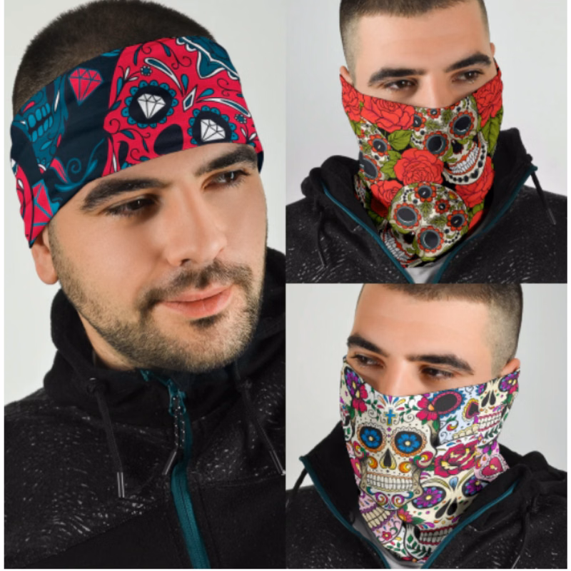 Triangle Full Sublimation Bandana - Polyester Cooling Fabric