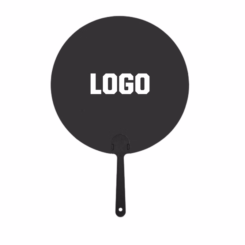 Custom Full-Color Plastic Handle Fan
