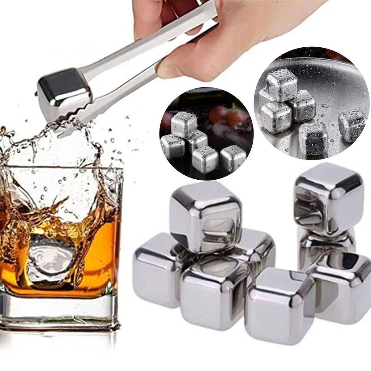 Stainless Steel Reusable Whiskey Ice Cubes 1