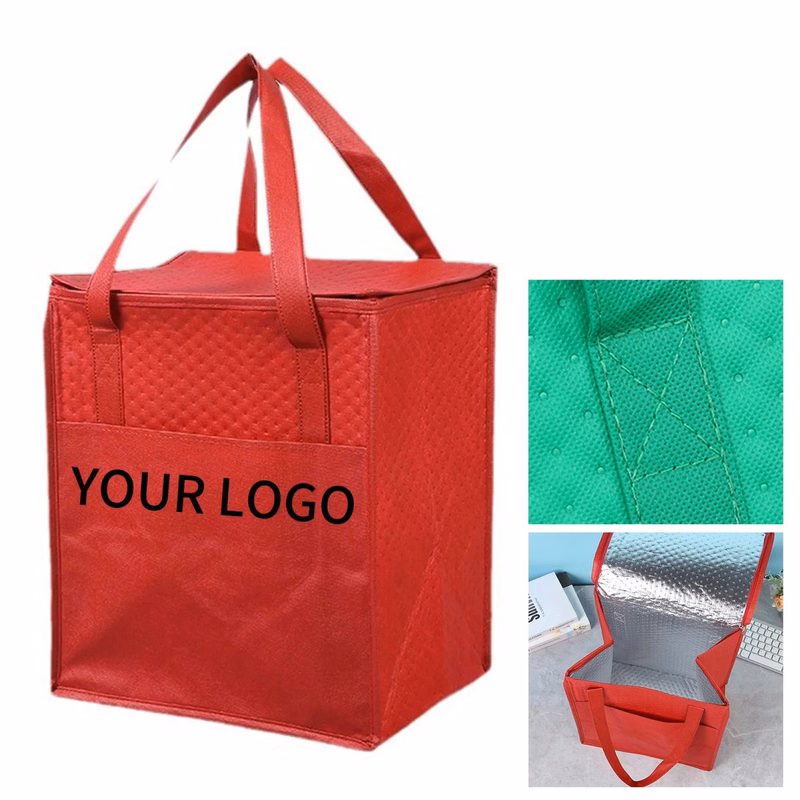 Insulated Lunch Bag With Foil Lining And Zipper