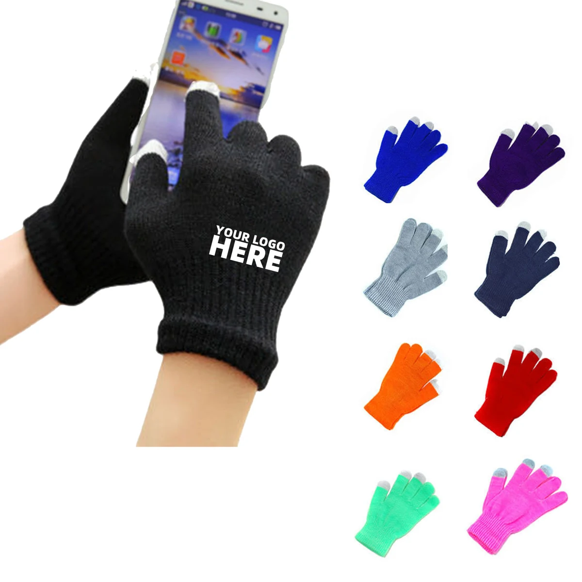 Winter Warm Touchscreen Knit Gloves 1
