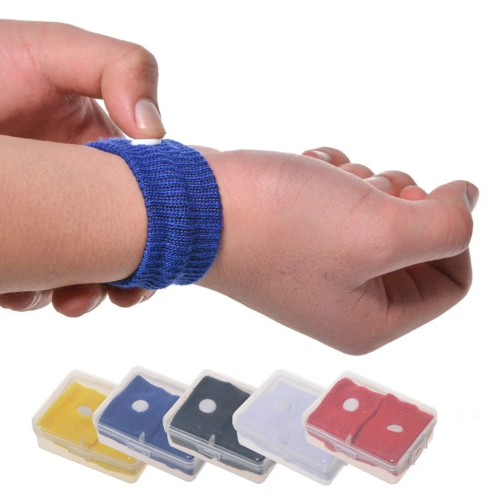 Polyester motion sickness wrist strap 1