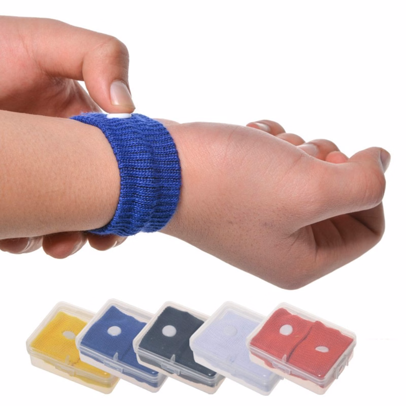 Polyester motion sickness wrist strap