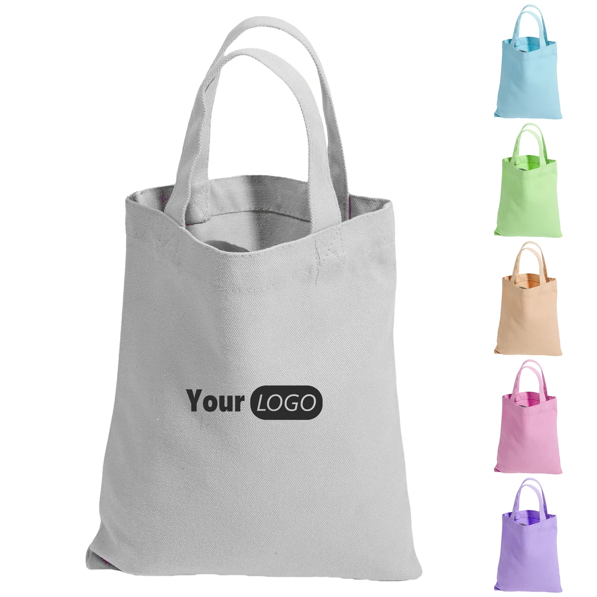 Canvas Customizable Eco-Friendly Tote Bag, custom tote bag with logo imprint 1