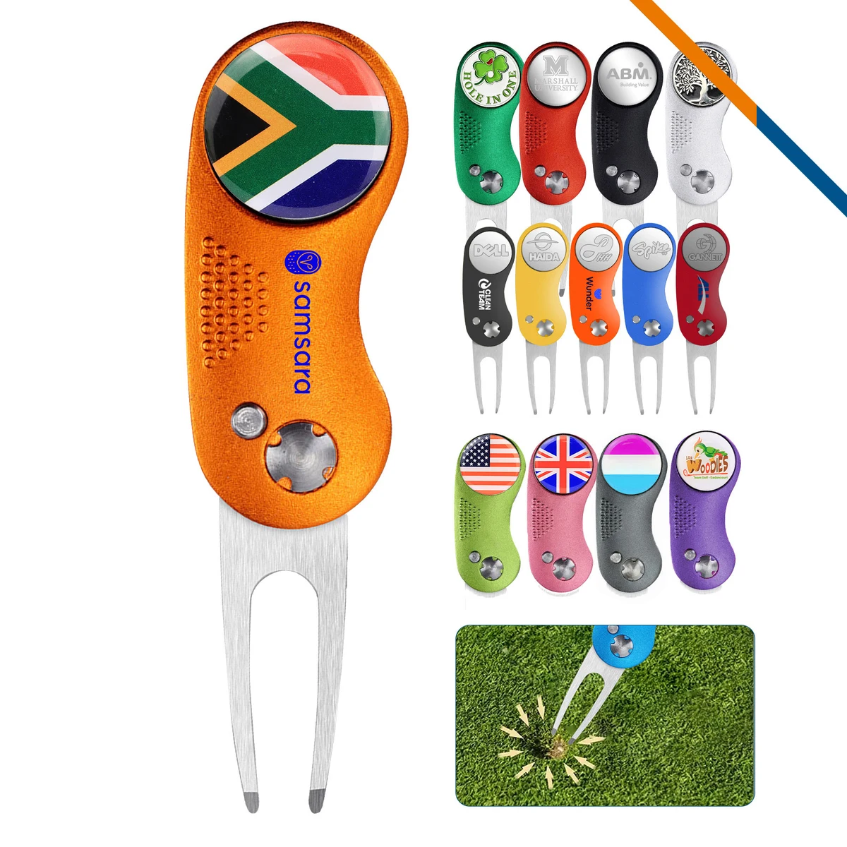 Kiro Foldable Ball Marker Golf Divot Tool 1