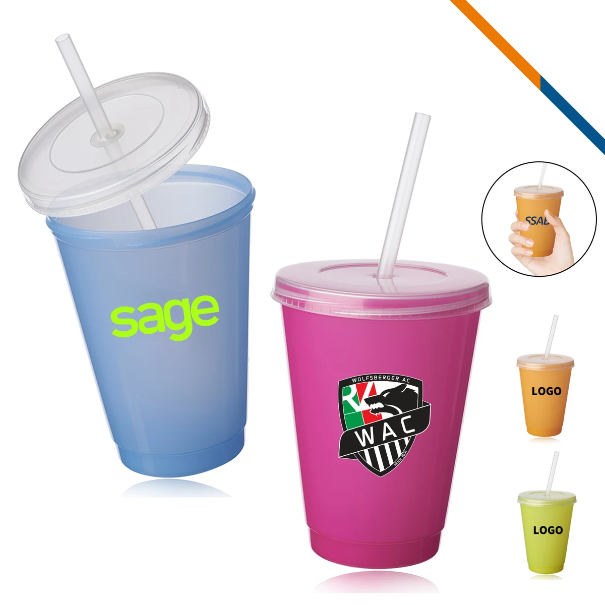 Haines Color Changing Tumbler - 16 OZ. 1