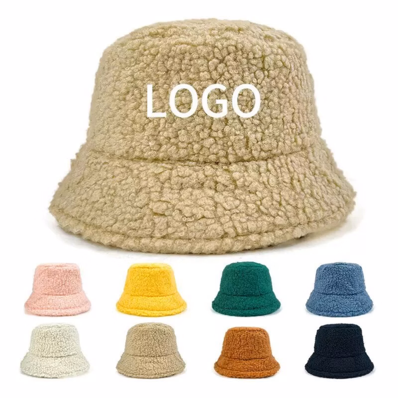Warm Fleece Bucket Fisherman Hat for Winter