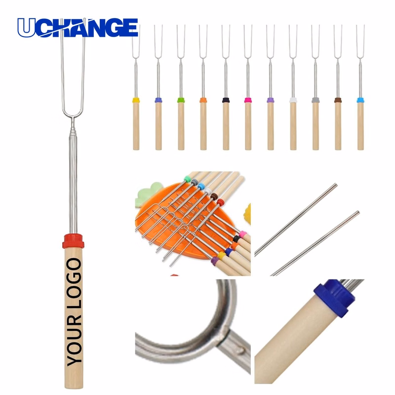 Telescopic BBQ Forks for Outdoor Cooking