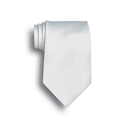 White Silk Tie 1